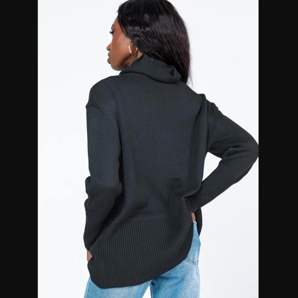 Princess Polly Black Larnee Knit Turtleneck Sweater XS/S - Picture 3 of 8